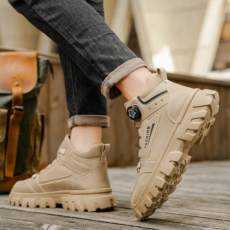 2025 Mens Boots Casual Shoes W - Leather Work Boots บทวิจารณ์และราคา