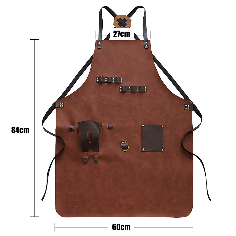 Outdoor PU Leather Apron Outdo - Leatherwork Apron บทวิจารณ์และราคา
