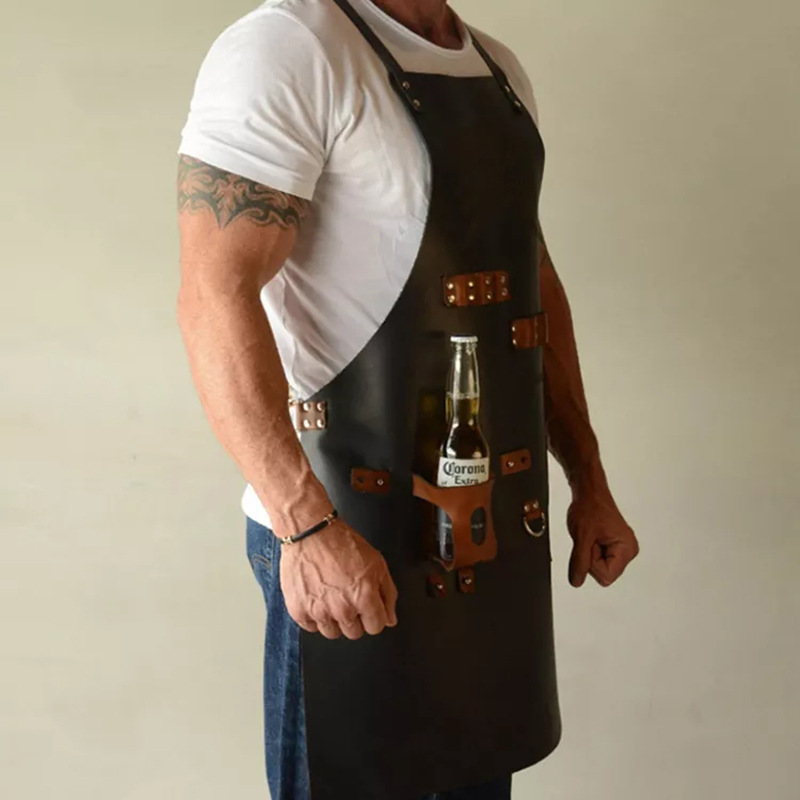 Outdoor PU Leather Apron Outdo - Leatherwork Apron บทวิจารณ์และราคา