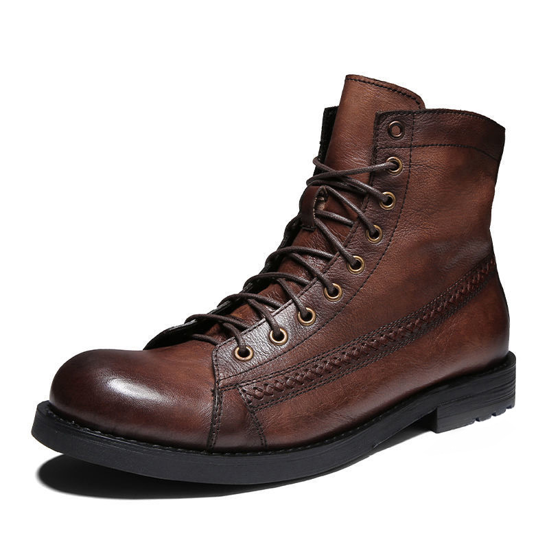 Mens Ankle Boots Classic Handm - Leatherworking Classic บทวิจารณ์และราคา