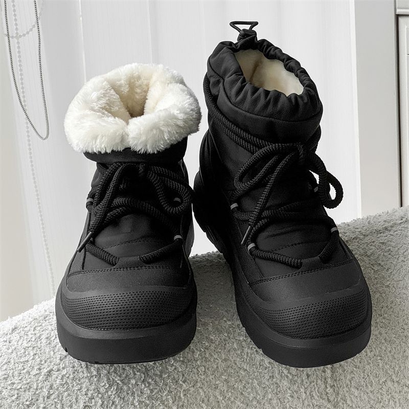 Designer New Men's Snow Boots  - Leather Work Flats บทวิจารณ์และราคา