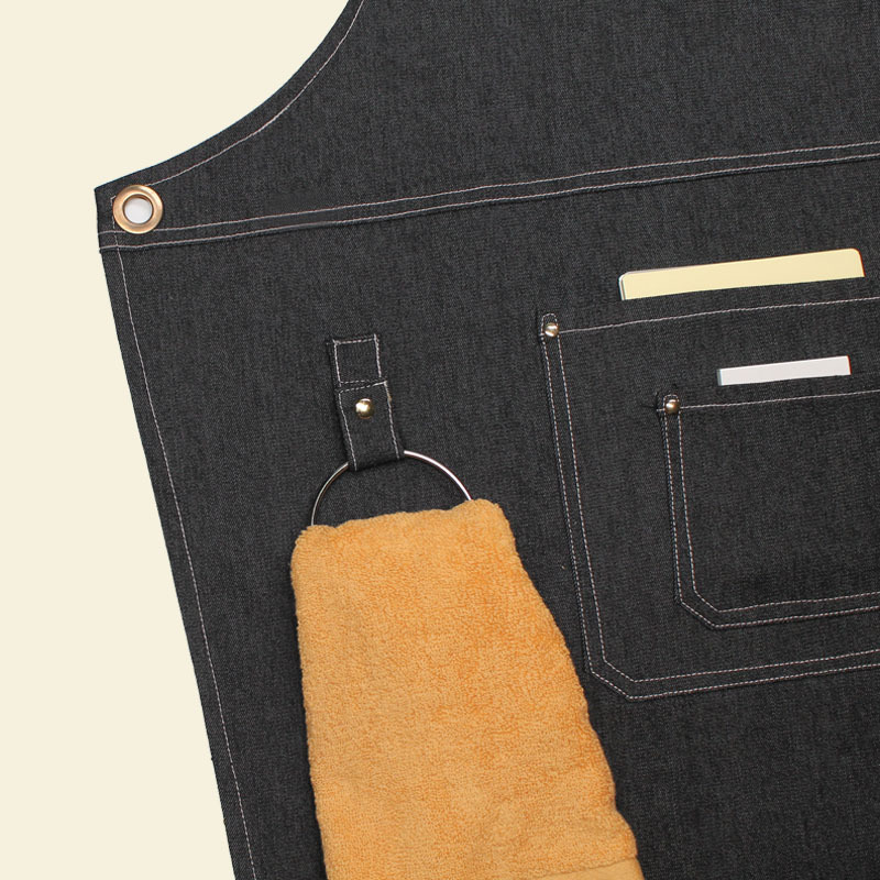 Floral PU Leather Straps Denim - Leatherwork Apron บทวิจารณ์และราคา