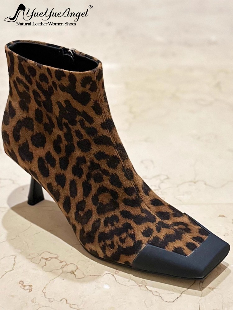 Fashion Women Square Toe Thin  - Leather Work For Kids บทวิจารณ์และราคา