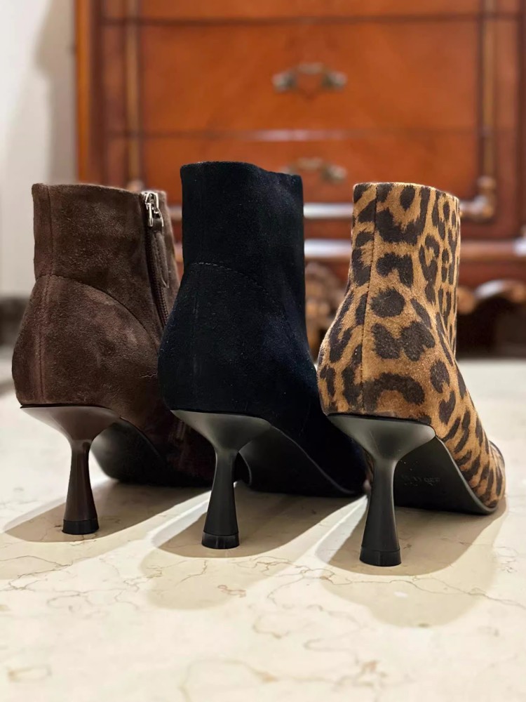 Fashion Women Square Toe Thin  - Leather Work For Kids บทวิจารณ์และราคา