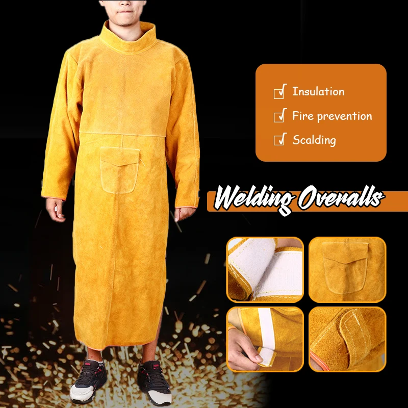 Cowhide Leather Anti-scalding  - Leatherwork Apron บทวิจารณ์และราคา
