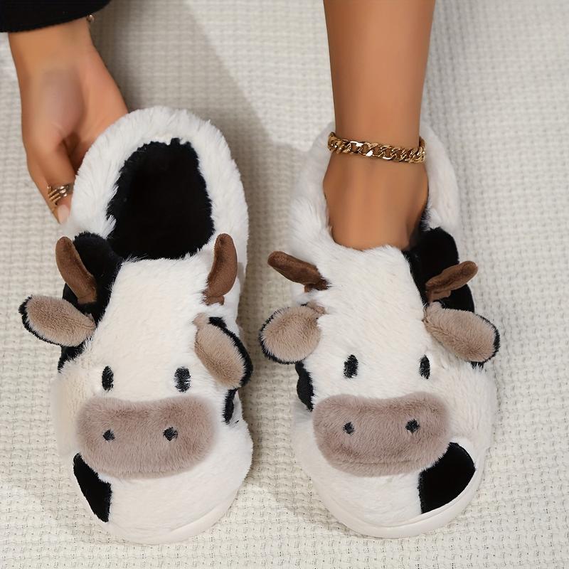 Soft Cow Slippers for Women -  - Leather Work Flats บทวิจารณ์และราคา