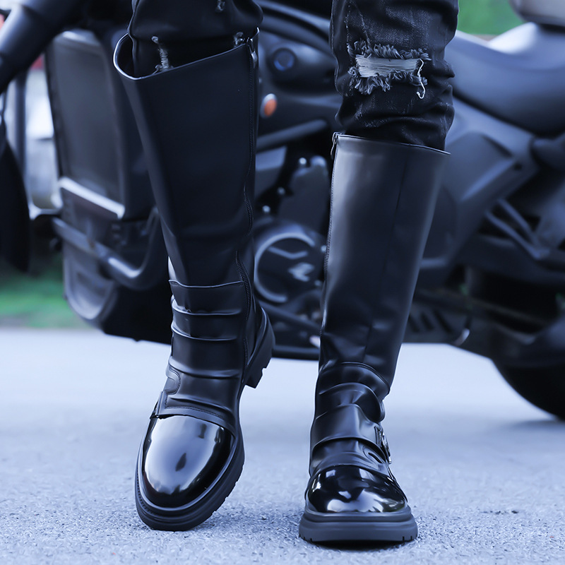 2026 New Men‘s Motorcycle Boot - Leather Work Flats บทวิจารณ์และราคา