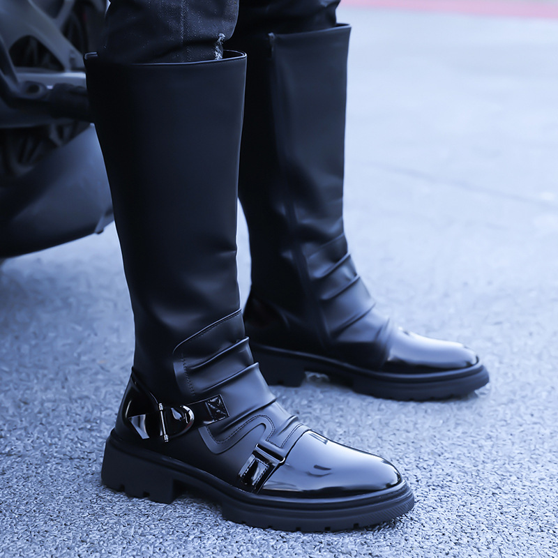 2026 New Men‘s Motorcycle Boot - Leather Work Flats บทวิจารณ์และราคา