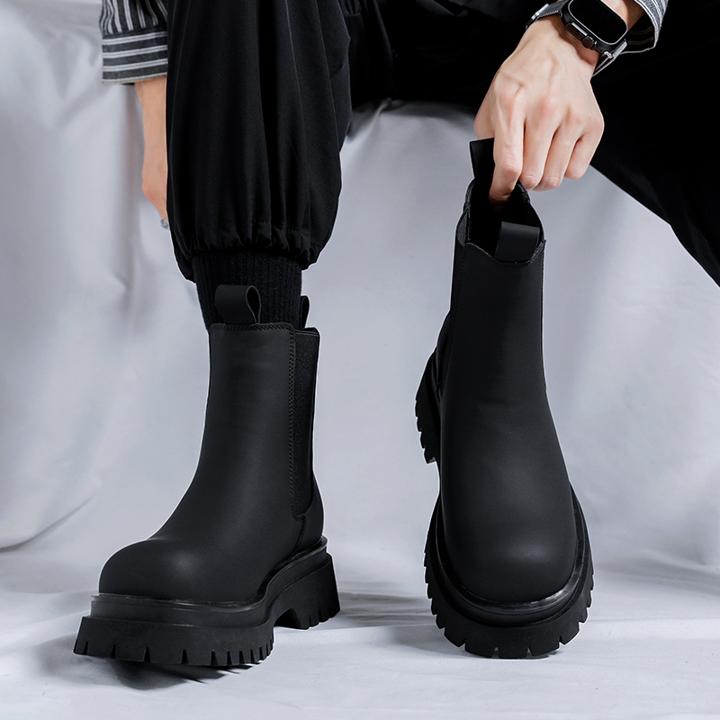 2026 Platform Black High Top B - Leather Work Flats บทวิจารณ์และราคา