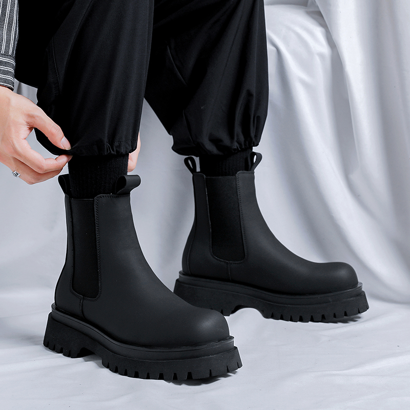 2026 Platform Black High Top B - Leather Work Flats บทวิจารณ์และราคา