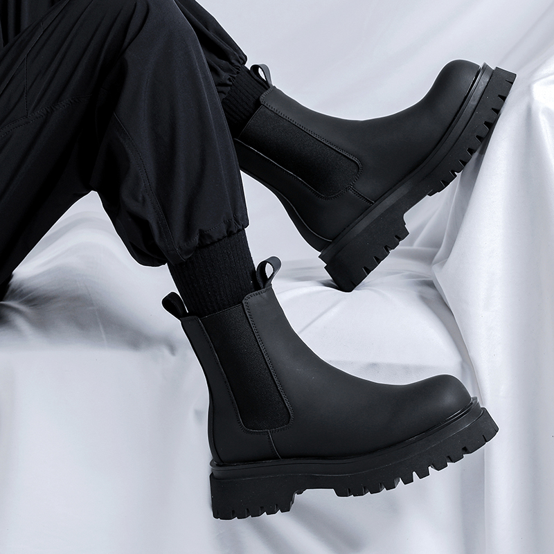 2026 Platform Black High Top B - Leather Work Flats บทวิจารณ์และราคา