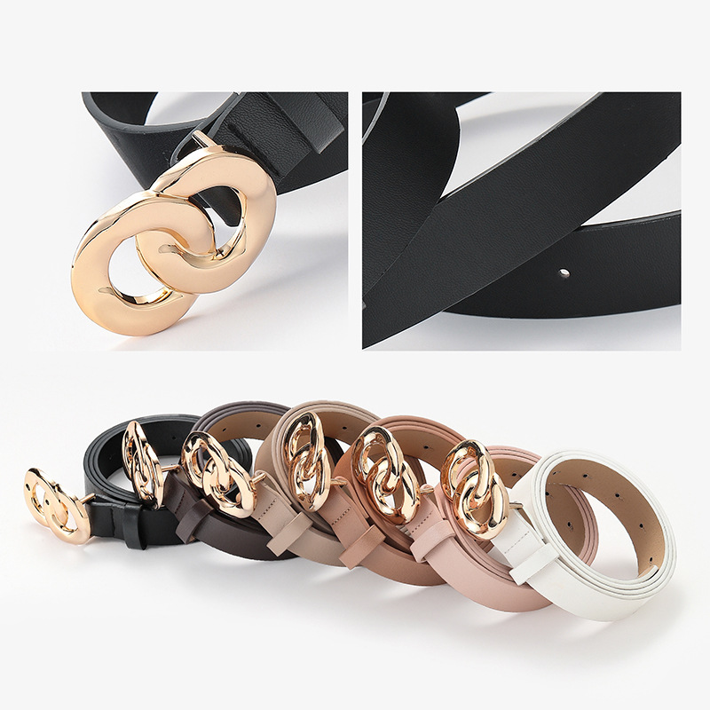Women's Trousers Belt  High Qu - Leather Work Jeans บทวิจารณ์และราคา