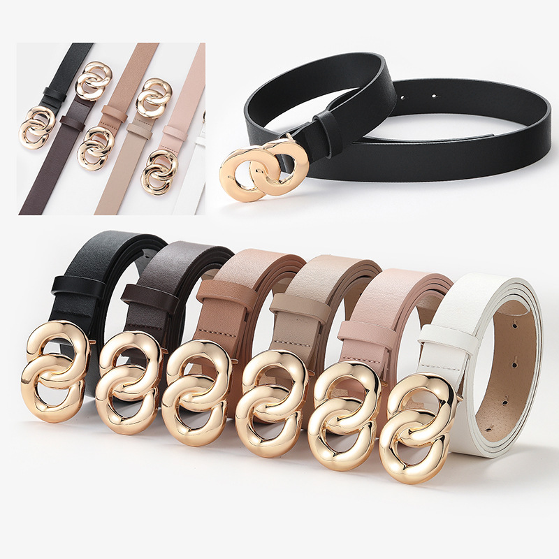 Women's Trousers Belt  High Qu - Leather Work Jeans บทวิจารณ์และราคา