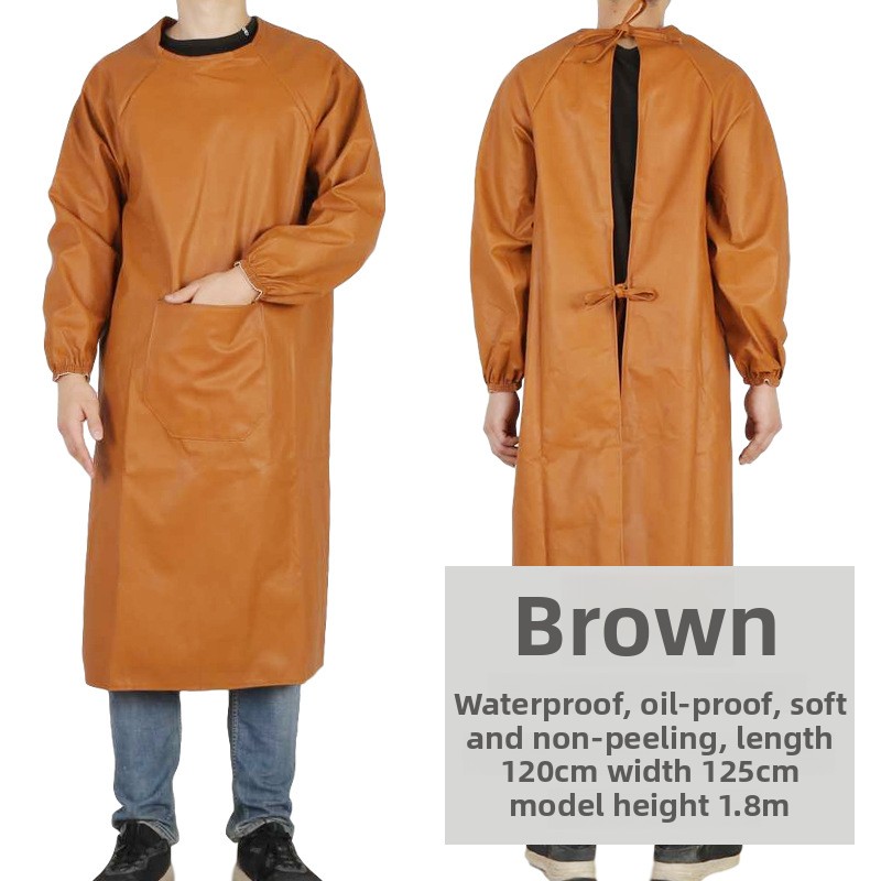 Thickened Wear-Resistant Leath - Leatherwork Apron บทวิจารณ์และราคา