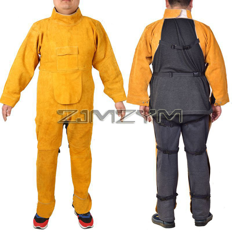 Cowhide Leather Welding Suit W - Leatherwork Apron บทวิจารณ์และราคา
