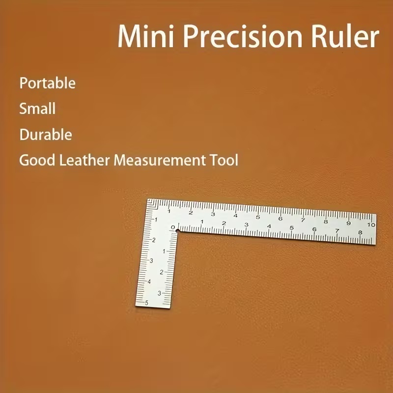 Mini L-Shaped Stainless Steel  - Leatherwork Ruler บทวิจารณ์และราคา