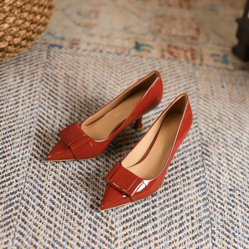 Heels for Ladies Pointed Stile - Leatherwork In French บทวิจารณ์และราคา