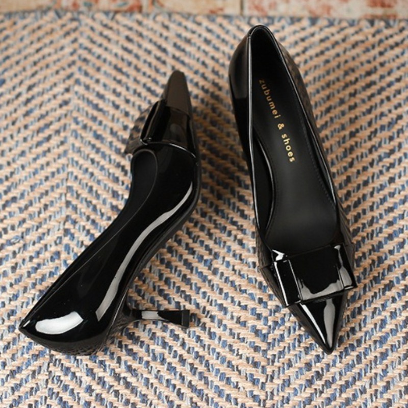 Heels for Ladies Pointed Stile - Leatherwork In French บทวิจารณ์และราคา