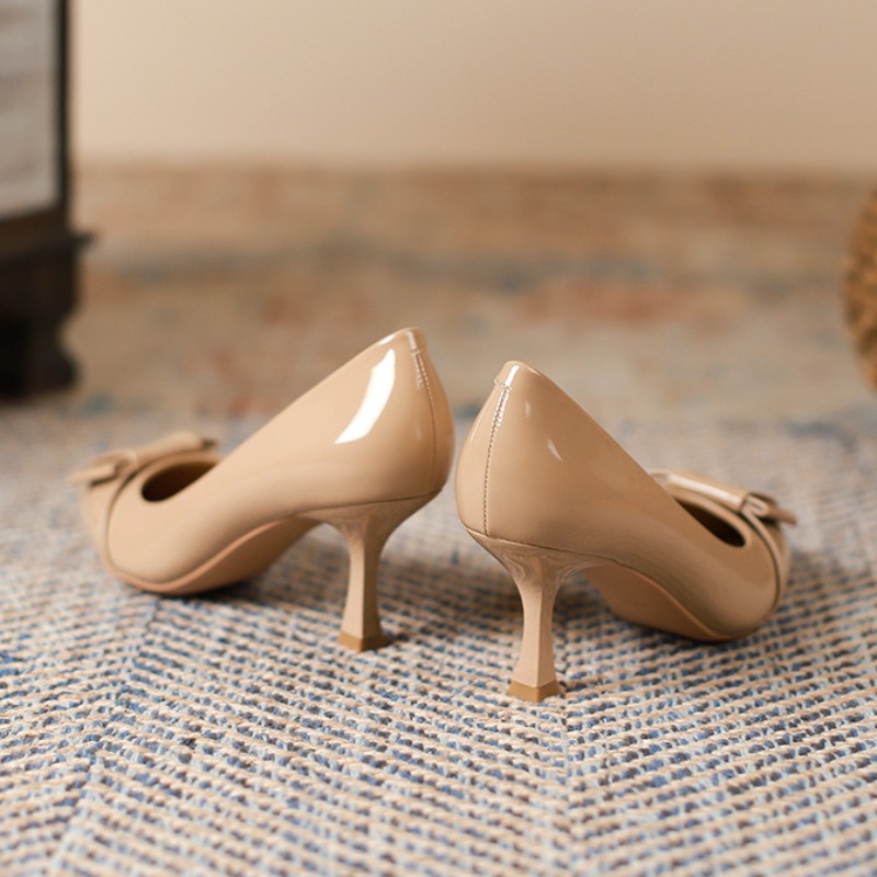 Heels for Ladies Pointed Stile - Leatherwork In French บทวิจารณ์และราคา