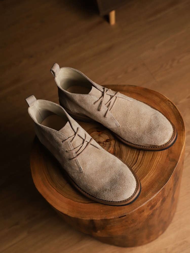 Fashion Versatile Male Lace-Up - Leather Work Boots บทวิจารณ์และราคา
